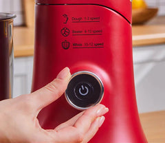 Karaca Pro Artisan Küchenmaschine mit Digitaldisplay Rot, 5 Liter, 1600 W