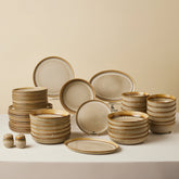 Karaca Earth Collection Earthy Light Reactive 52-Teiliges 12-Personen Geschirrset