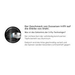 Karaca 3 Ply Culinara Kochgeschirr-Set aus Edelstahl, 8-teilig