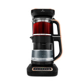 Caysever Robotea Pro 4-in-1 Teemaschine, Wasserkocher & Filterkaffeemaschine, 2500 W, Schwarz-Kupfer