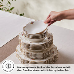Karaca Antique Porzellan Tafelservice für 6 Personen, 24-teilig