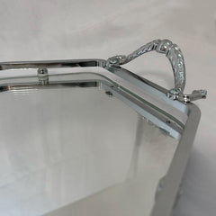 Silver plated large classic octagonal tray, 37x23cm