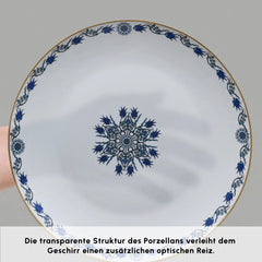 Karaca Bone China İznik Frühstücksset für 6 Personen, 26-teilig