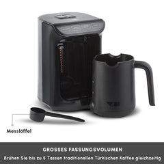 Karaca Hatır Kaffeemaschine mit Röstfunktion Shiny Black