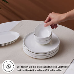 Karaca Forever Bone Fika Frühstücksset für 6 Personen, 22-teilig