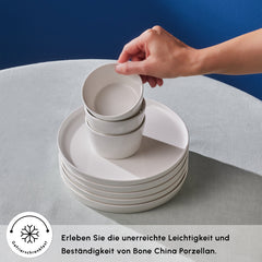 Karaca Forever Bone Bomo Frühstücksset für 6 Personen, 22-teilig
