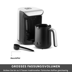 Karaca Hatır Koz Milky Türkische Kaffeemaschine, Weiss