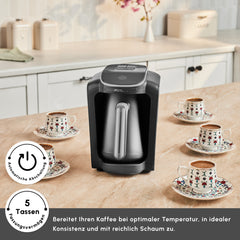 Karaca Hatır Neo Türkische Kaffeemaschine Silver, 735 W, 300 ml