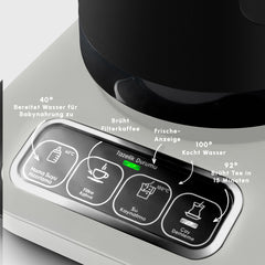 Karaca Çaysever Robotea Pro 4 in 1 Teekocher & Filterkaffeemaschine Starlight, 2500 W