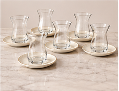 Karaca Globe Weiss Espressotassen-Set für 6 Personen