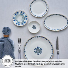 Karaca Bone China İznik Frühstücksset für 6 Personen, 26-teilig
