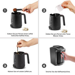 Karaca Hatır Neo Türkische Kaffeemaschine Silver, 735 W, 300 ml