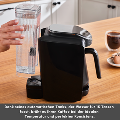 Hatir Aqua automatische türkische Kaffeemaschine, Schwarz