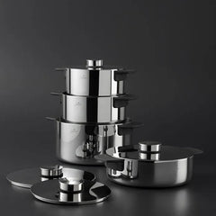Jumbo Infinity 3PLY Kochgeschirr-Set aus Edelstahl, 8-teilig