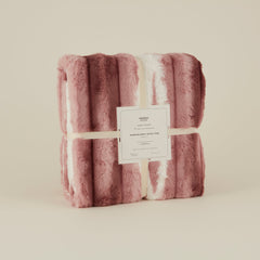Karaca Rabbit Powder Sherpa Einzelbettdecke Puderrosa, 150 × 200 cm