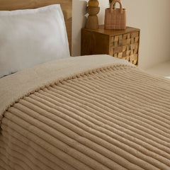 Karaca Rabbit Sher Einzelbettdecke Beige, 150 × 200 cm