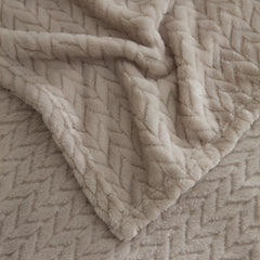 Karaca Leaves Bettdecke für Doppelbett Grau, 200 × 220 cm