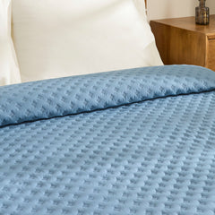Karaca Ines Tagesdecken-Set für Einzelbett Dunkelblau, 160 × 220 cm