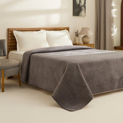 Karaca Chloe Tagesdecke für Einzelbett Anthrazit, 160 × 220 cm