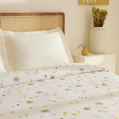 Karaca Emma Piqué Tagesdecken-Set Gelb aus 100 % Baumwolle, 2-teilig, 200 × 220 cm