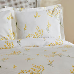 Karaca Home Loretta Piqué Tagesdecken-Set für Einzelbett Gelb aus 100 % Baumwolle