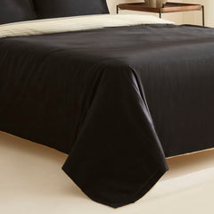 Karaca Marta Bettwäsche-Set für Doppelbett Schwarz aus 100 % Baumwolle