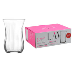 LAV Lot de 12 30020opt Verres à thé turcs Verre à thé Verre à thé "Klasik"