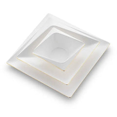 Jumbo Fold Gold Eckiges Tafelservice für 12 Personen, 58-teilig