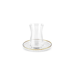 Karaca Nilüfer – 12-teiliges Tee-Set aus Glas für 6 Personen