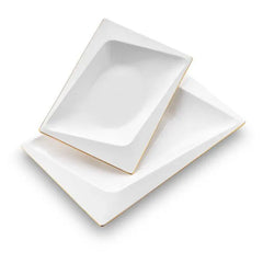 Jumbo Fold Gold Eckiges Tafelservice für 12 Personen, 58-teilig