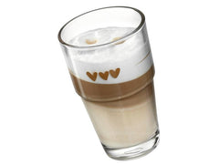 Leonardo Latte Macchiato Becher Solo Herz 410 ml, 6 Stück