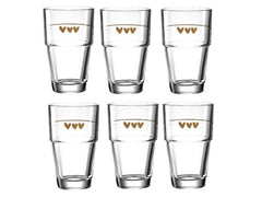 Leonardo Latte Macchiato Becher Solo Herz 410 ml, 6 Stück