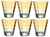 Leonardo Trinkglas Optic Pastell 215 ml, 6 Stück, Orange