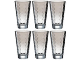 Leonardo Trinkglas Optic Pastell 300 ml, 6 Stück, Grau