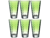 Leonardo Trinkglas Optic Pastell 300 ml, 6 Stück, Grün
