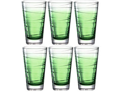 Leonardo Trinkglas Vario Struttura 280 ml, 6 Stück, Grün