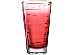 Leonardo Trinkglas Vario Struttura 280 ml, 6 Stück, Rot