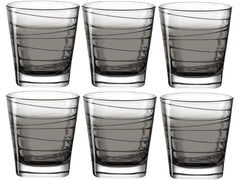 Leonardo Trinkglas Vario Struttura 250 ml, 6 Stück, Grau