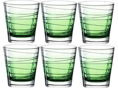 Leonardo Trinkglas Vario Struttura 250 ml, 6 Stück, Grün