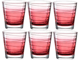 Leonardo Trinkglas Vario Struttura 250 ml, 6 Stück, Rot