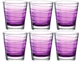 Leonardo Trinkglas Vario Struttura 250 ml, 6 Stück, Violet