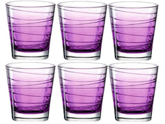 Leonardo Trinkglas Vario Struttura 250 ml, 6 Stück, Violet