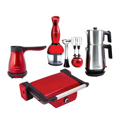 Karaca 4 pièces cuisine petits électroménagers paquet de mariage en or rouge