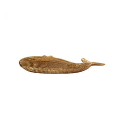 Karaca Nova Whale – Dekorativer Teller in Walform aus Polyserin (41,5 × 21 cm)