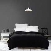 Karaca Home Joena Einzeldecke Schwarz, 150 × 220 cm