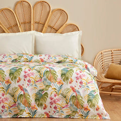 Karaca Alva Piqué Tagesdecke für Doppelbett Grün aus 100 % Baumwolle, 200 × 220 cm