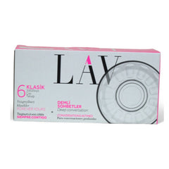 LAV Klasik 6-teiliges Cayteller Set – Glas Untertassen für Teegläser