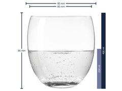 Leonardo Trinkglas Cheers 400 ml, 6 Stück, Transparent