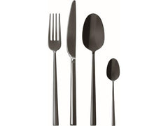 Sambonet Besteck-Set Rock 24-teilig, Schwarz