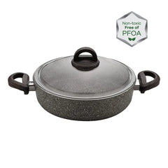 Karaca Dark Silver Bio Granit Flachtopf 26 cm